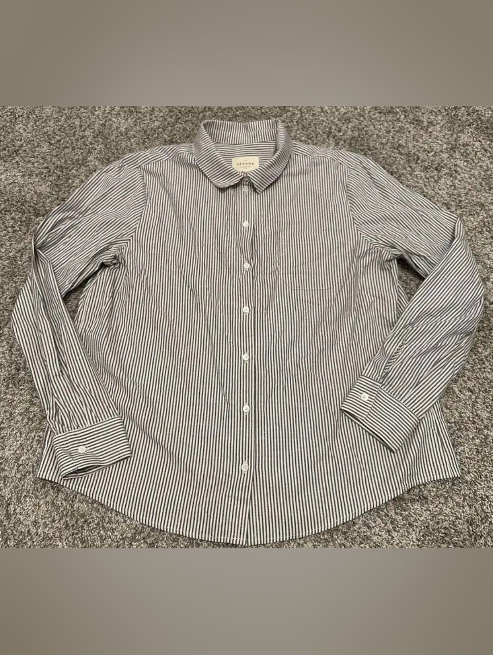 Chemise Tomboy (Rayure Ecru Bleu)